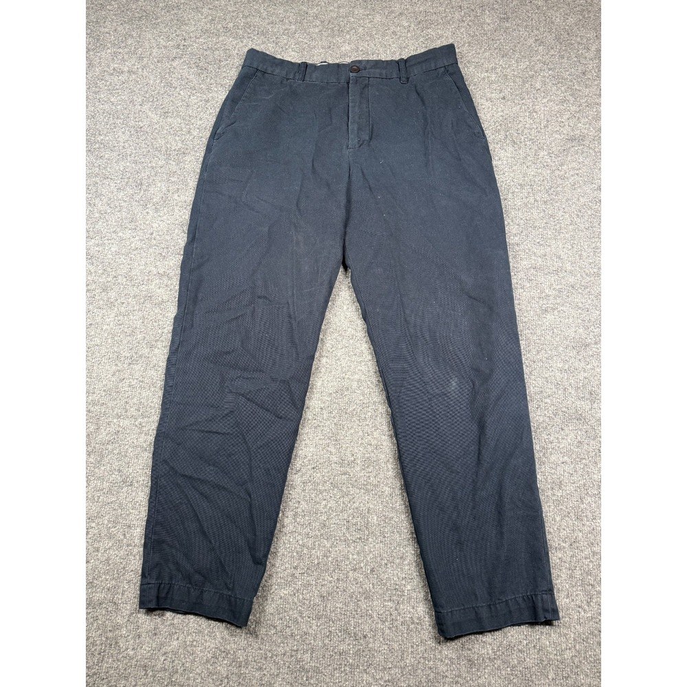 Zara Grupo Inditex Chino Pants Mens 33W Dark Black Straight Leg Workwear Outdoor